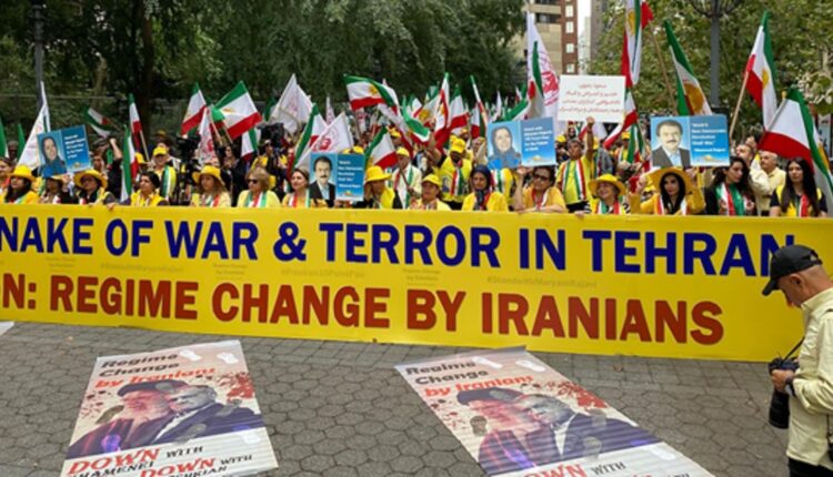 Thousands Rally Outside United Nations in New York to Denounce Iran’s Masoud Pezeshkian and Support Regime Change in Iran